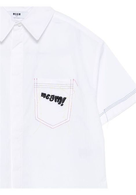 Camicia con logo MSGM KIDS | S6MSJUSI141001